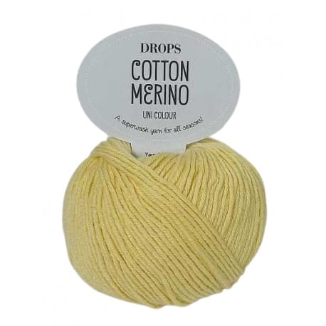 Drops Cotton Merino 17 jasny żółty