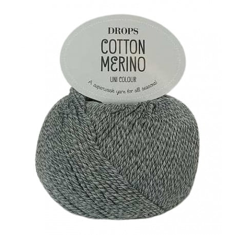 Drops Cotton Merino 18 szary