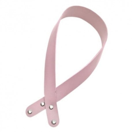 Skórzana rączka do torebki 65cm różowy