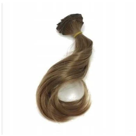 Włosy dla lalek 25 cm FALOWANE ciemny blond