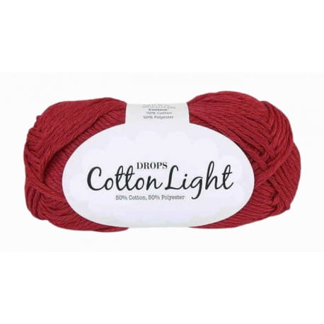 DROPS Cotton Light 17 ciemny czerwony