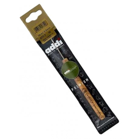 Szydełko aluminiowe z drewnianą rączką ADDI 2mm