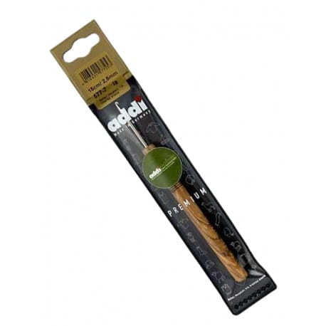 Szydełko aluminiowe z drewnianą rączką ADDI 2,5mm