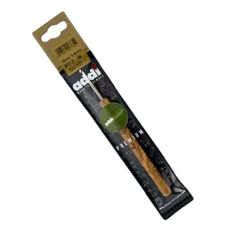 Szydełko aluminiowe z drewnianą rączką ADDI 3,5mm