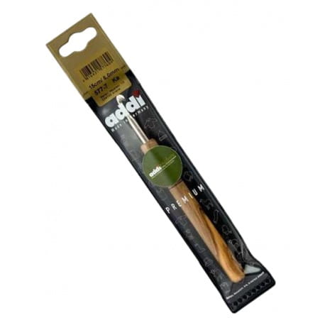 Szydełko aluminiowe z drewnianą rączką ADDI 6mm