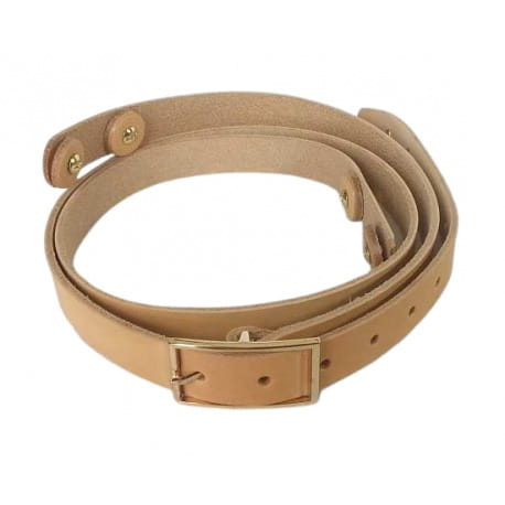 Skórzany pasek do toreb 140cm regulowany camel