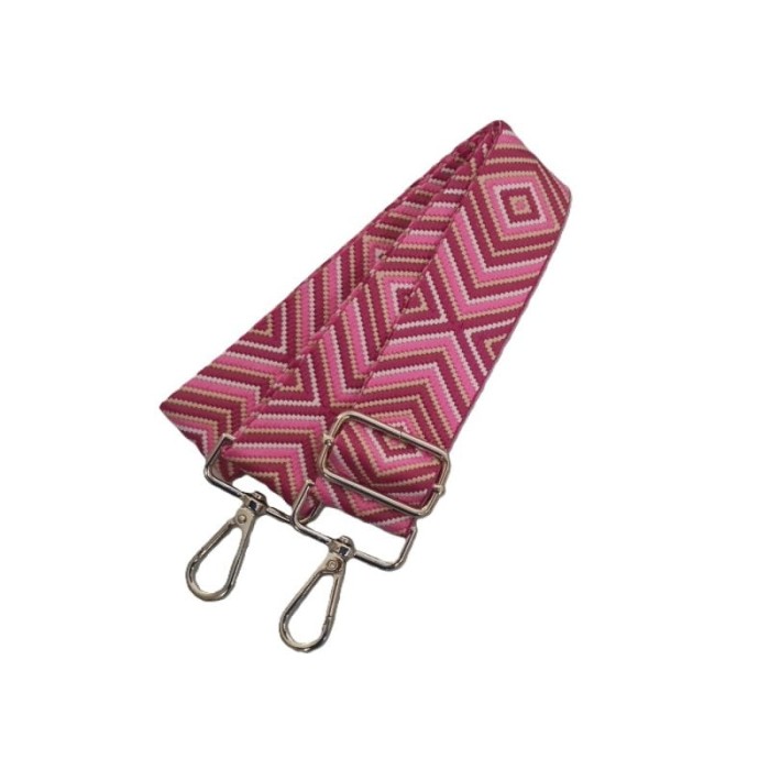 Pasek do torebki 67-125cm regulowany 065 różowy