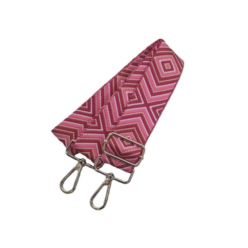 Pasek do torebki 67-125cm regulowany 065 różowy