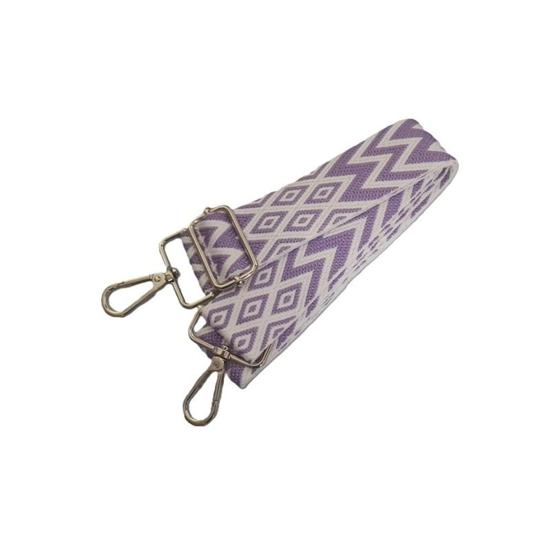 Pasek do torebki 67-125cm regulowany 016 fioletowy