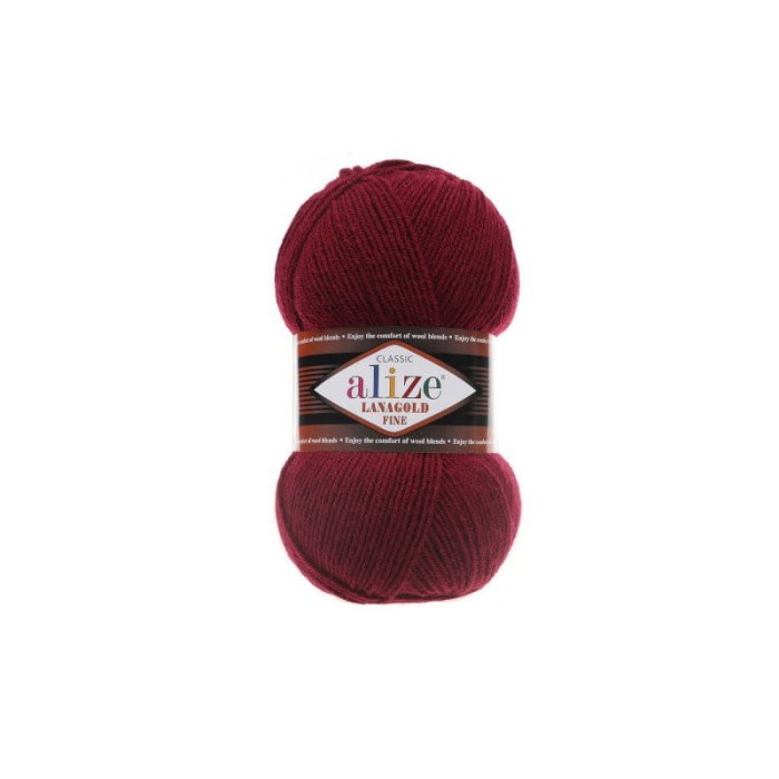 Alize Lanagold Fine 57 bordowy