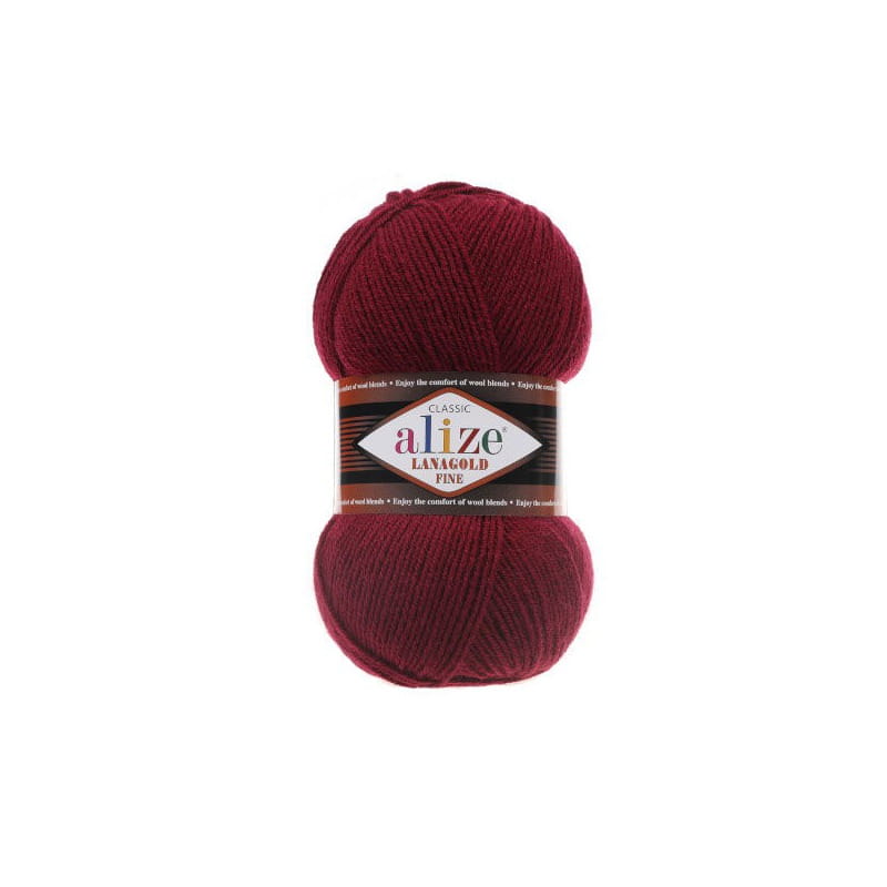 Alize Lanagold Fine 57 bordowy