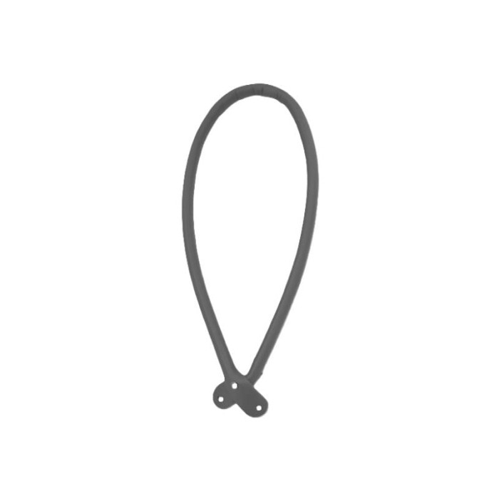 Rączki z eko skóry 65cm szare