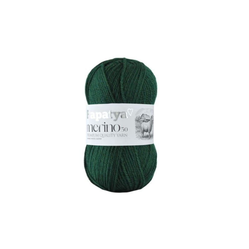 Papatya Merino 50 butelkowa zieleń 56150