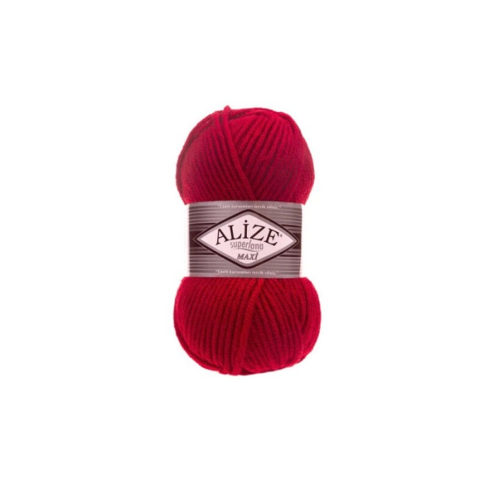 Alize Superlana MAXI 56 czerwony