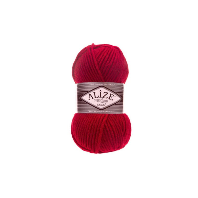 Alize Superlana MAXI 56 czerwony