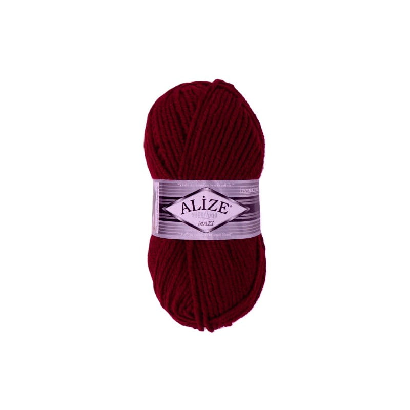 Alize Superlana MAXI 57 bordowy
