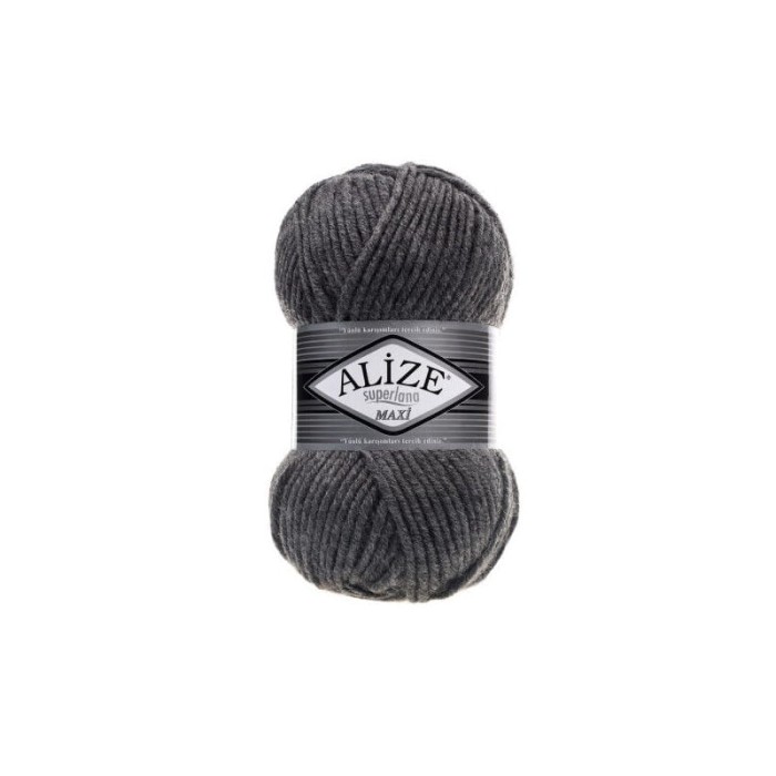 Alize Superlana MAXI 182 ciemny szary