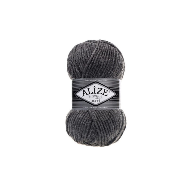 Alize Superlana MAXI 182 ciemny szary