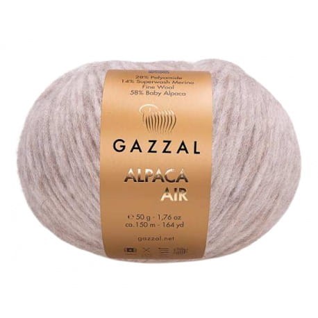 Gazzal Alpaca Air 72 chłodny beż
