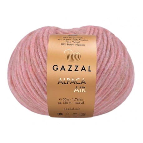 Gazzal Alpaca Air 94 brudny róż