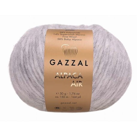 Gazzal Alpaca Air 78 jasny szary