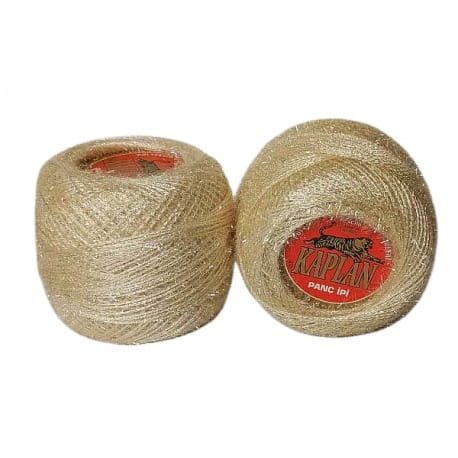 Kaplan kordonek metalizowany beżowy