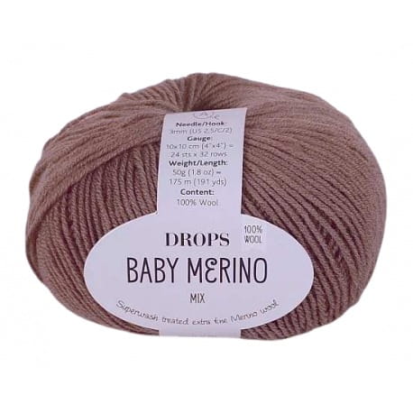 Drops Baby Merino 17 kawa z mlekiem