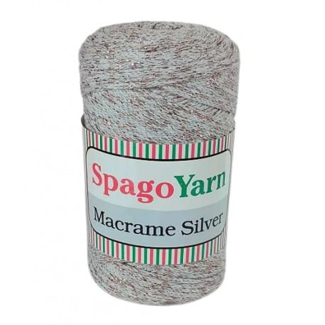 Spagoyarn Macrame Silver 127