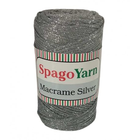 Spagoyarn Macrame Silver 137 szary