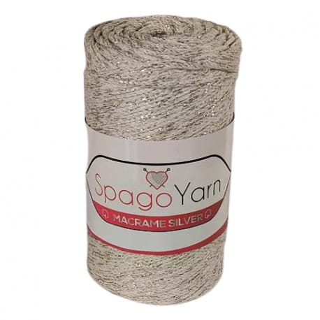 Spagoyarn Macrame Silver SY125 beżowy