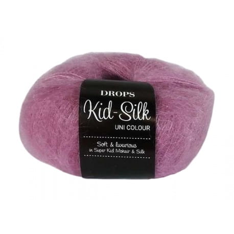 DROPS Kid Silk 04 ciemny róż