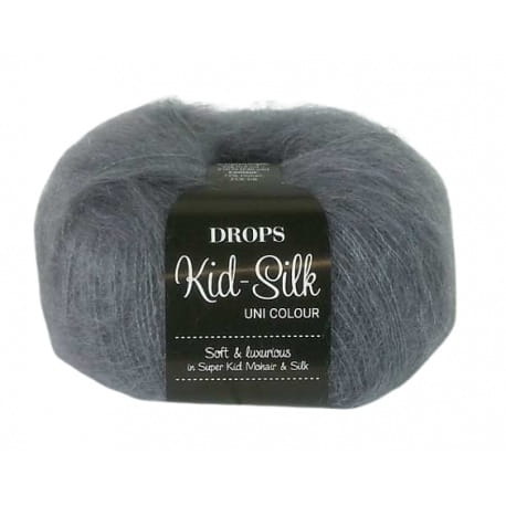 DROPS Kid Silk 10 szary