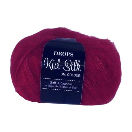 DROPS Kid Silk 14 czerwony