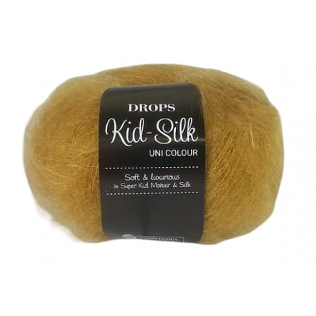 DROPS Kid Silk 30 musztardowy
