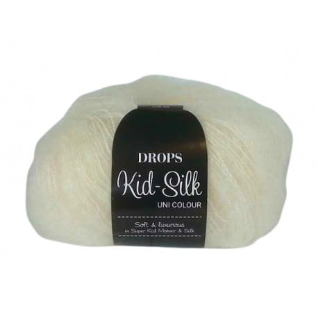 DROPS Kid Silk 01 ekri