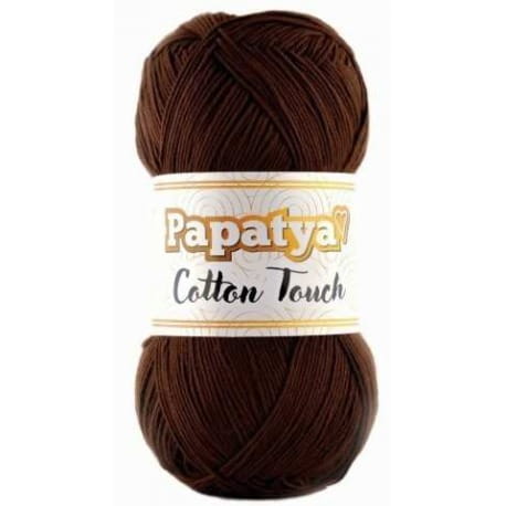 Papatya Cotton Touch 160 ciemny brąz (50g)