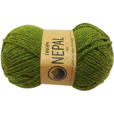 Drops Nepal Mix 7238 zielony