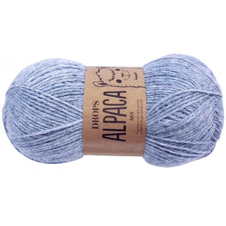 Drops Alpaca Mix 9021 szaro błękitny