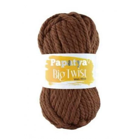 Papatya Big Twist 58985 brązowy