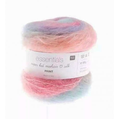 RICO DESIGN Essentials Super Kid Mohair Loves Silk Print 002