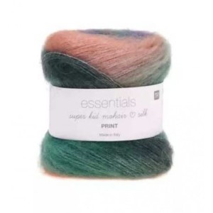 RICO DESIGN Essentials Super Kid Mohair Loves Silk Print 012