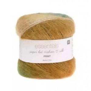 RICO DESIGN Essentials Super Kid Mohair Loves Silk Print 014