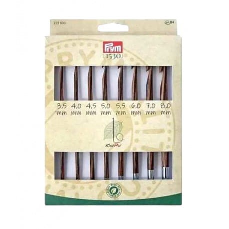 Zestaw szydełek tunezyjskich KnitPro Prym Natural 3,5 - 8mm