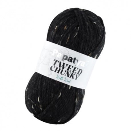 Papatya Tweed Chunky 2000 czarny