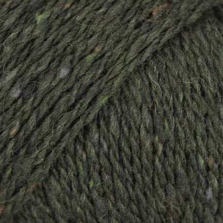 Drops Soft Tweed Mix 17 ciemny zielony