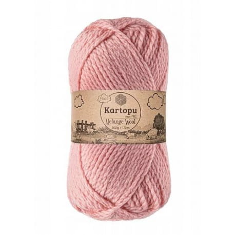 Kartopu Melange Wool K2116 różowy