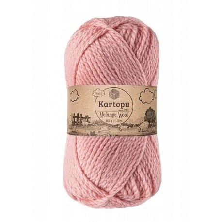 Kartopu Melange Wool K2116 różowy