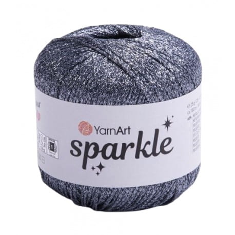 YarnArt Sparkle 1357 ciemny szary