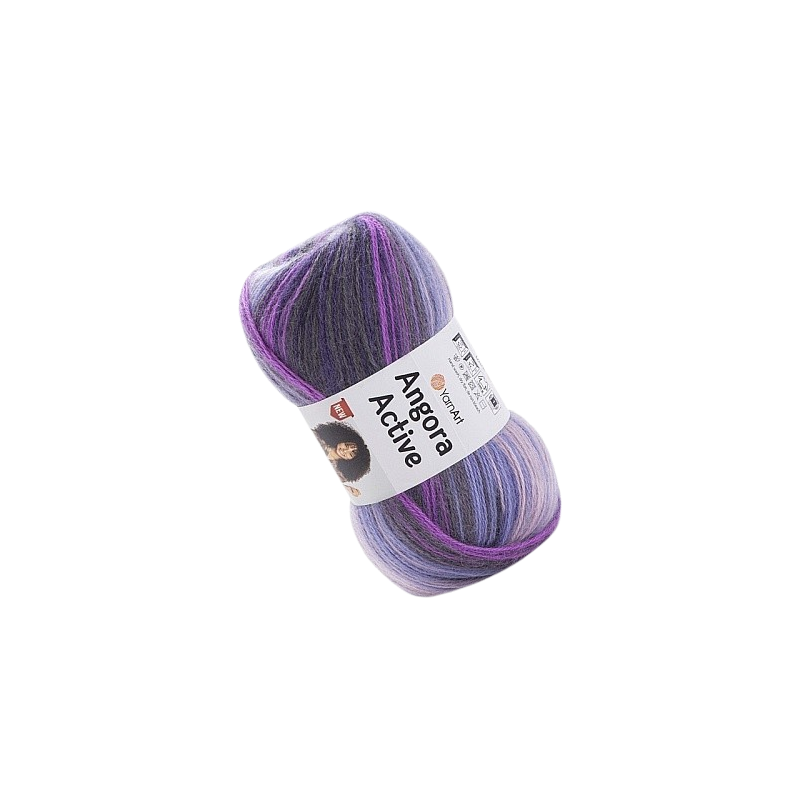 YarnArt Angora Active 847 fiolet, śliwka