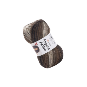 YarnArt Angora Active 849 beżowo czekoladowy